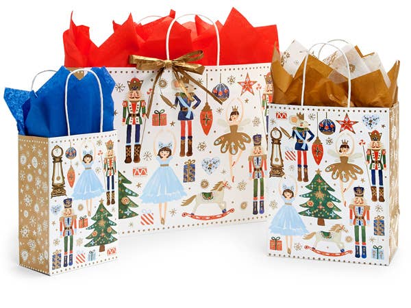 Nutcracker Dance Paper Christmas Gift Bags