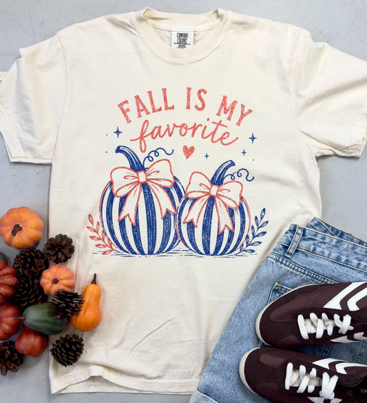 Fall Is My Favorite Pumpkin Graphic Comfort Colors Tee