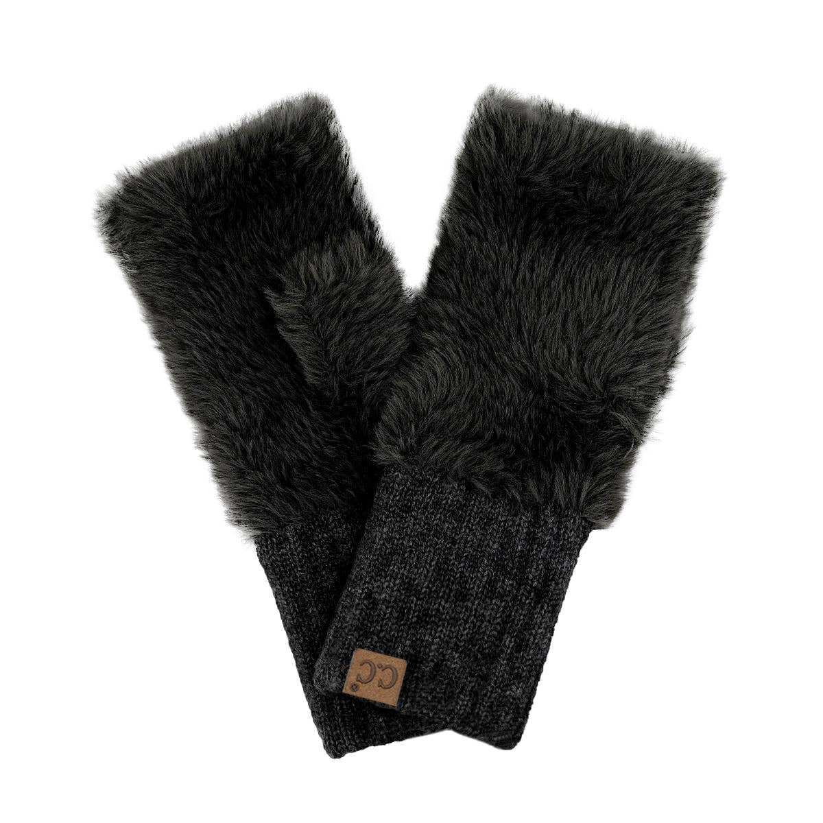 Faux Fur Fingerless C.C Glove