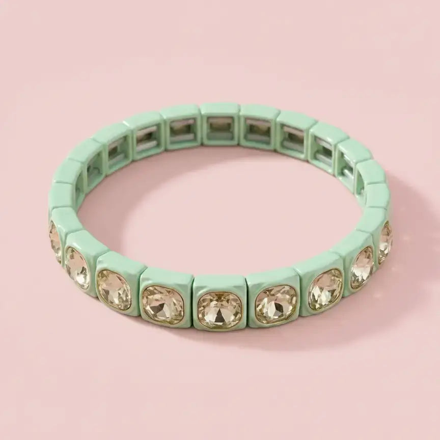 Taylor Elliott Mini Gemstone Zoe Stretch Bracelet