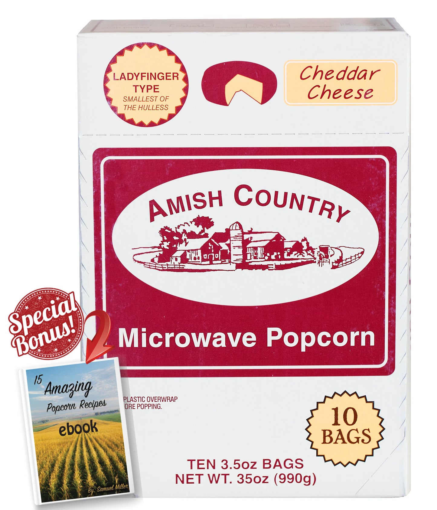 10pk Microwave Cheddar Popcorn