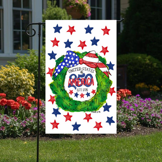 United States of America 250 Years Garden Flag