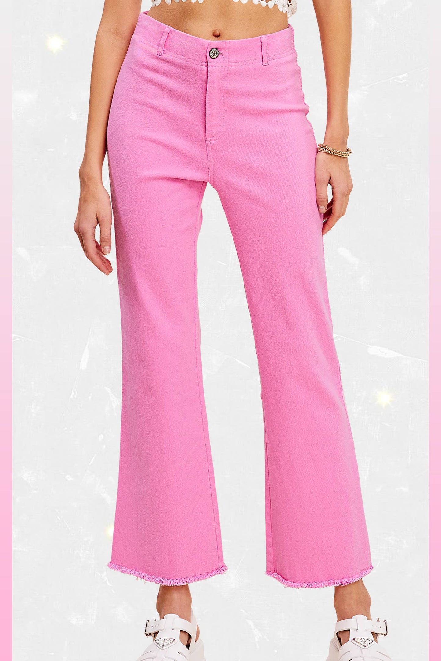 Stretchy High Waisted Flare Pants