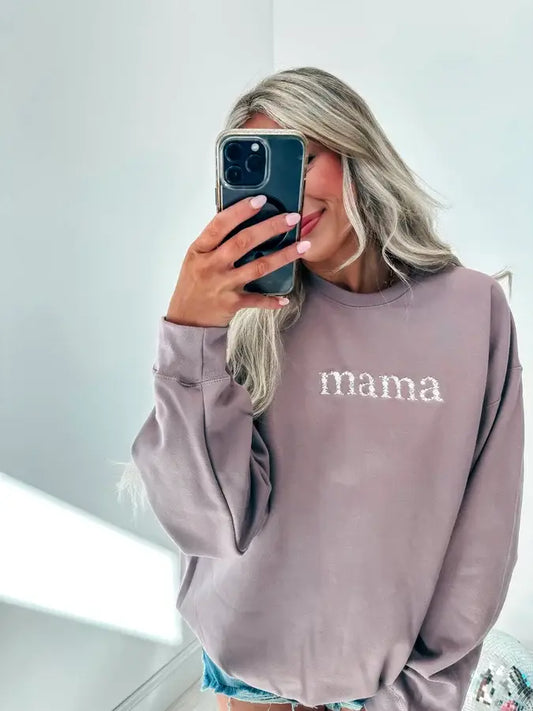 Mama Embroidered Sweatshirt