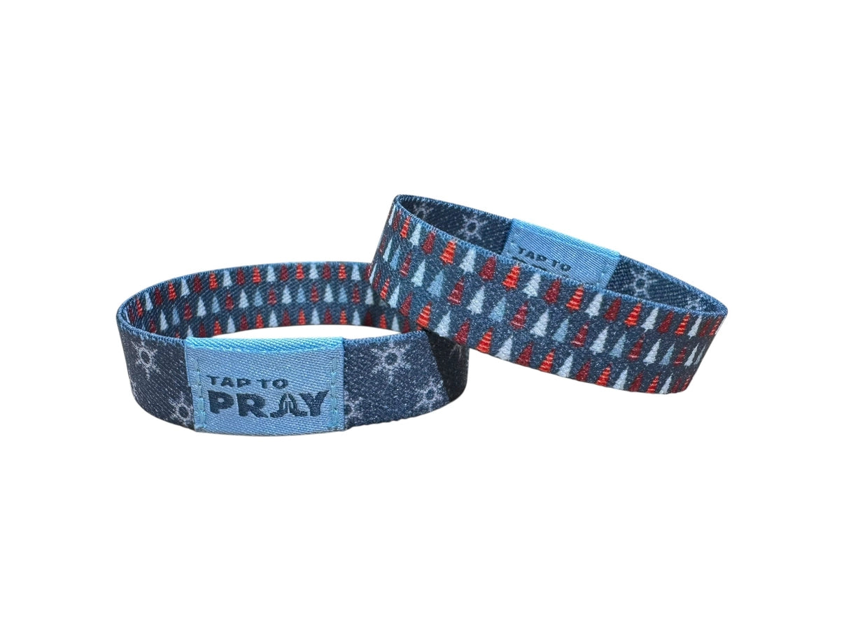 Versible Tap To Pray Winter Wonderland Wristband