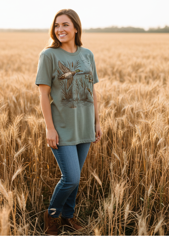 Flying Mallards Duck Tee & Sweatshirt