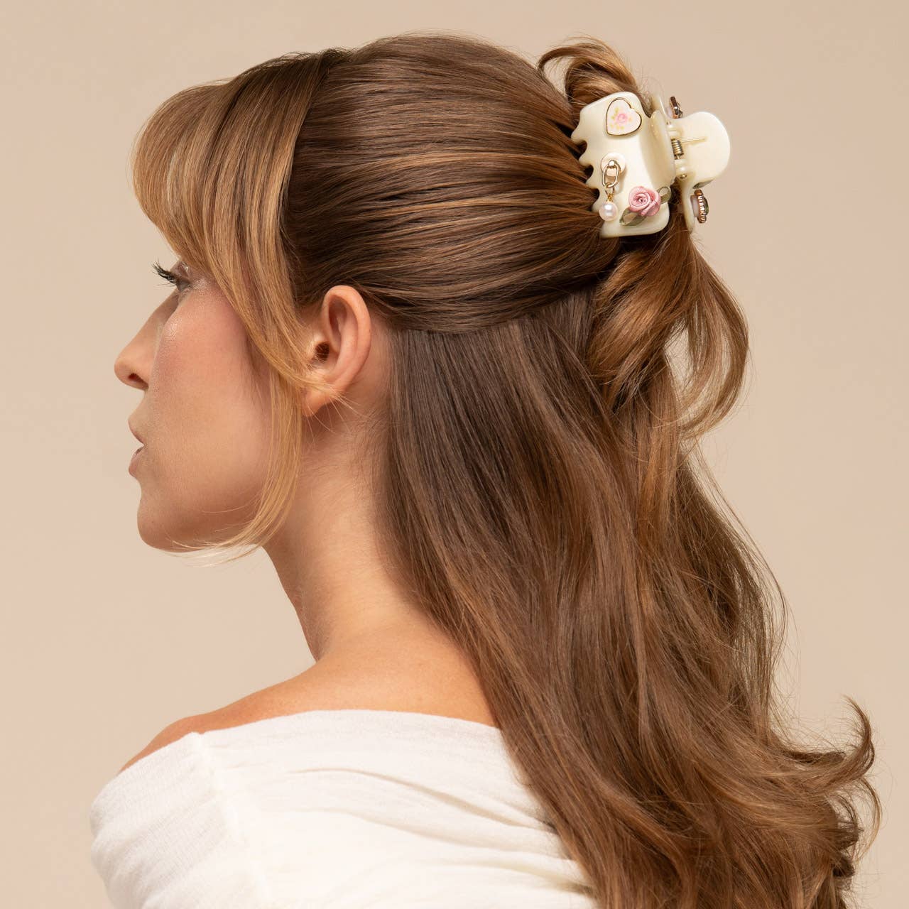 KitschPop Cloud Clip 7pc Set Vintage - Pearlized Cream