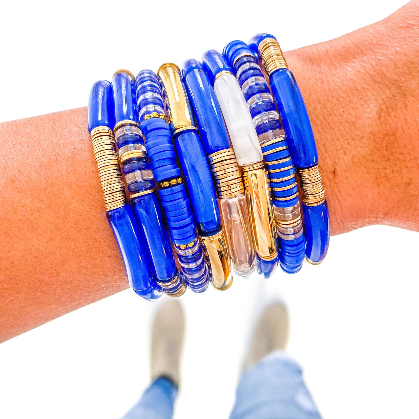 Blue Game Day Bracelets & Necklaces