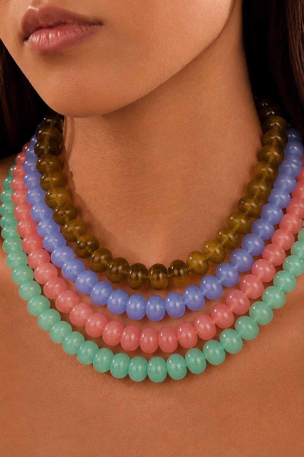 Chunky Beaded Statement Necklace