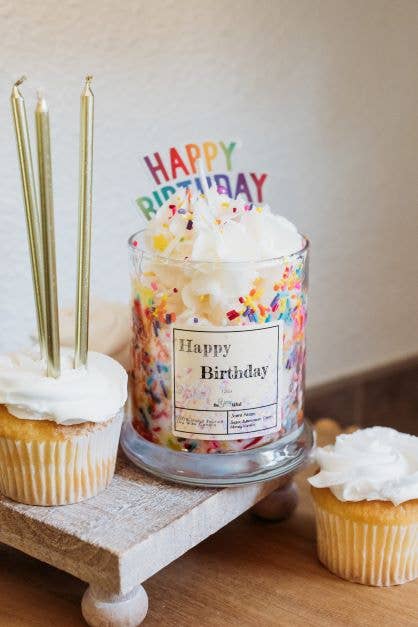 Happy Birthday Dessert Candle