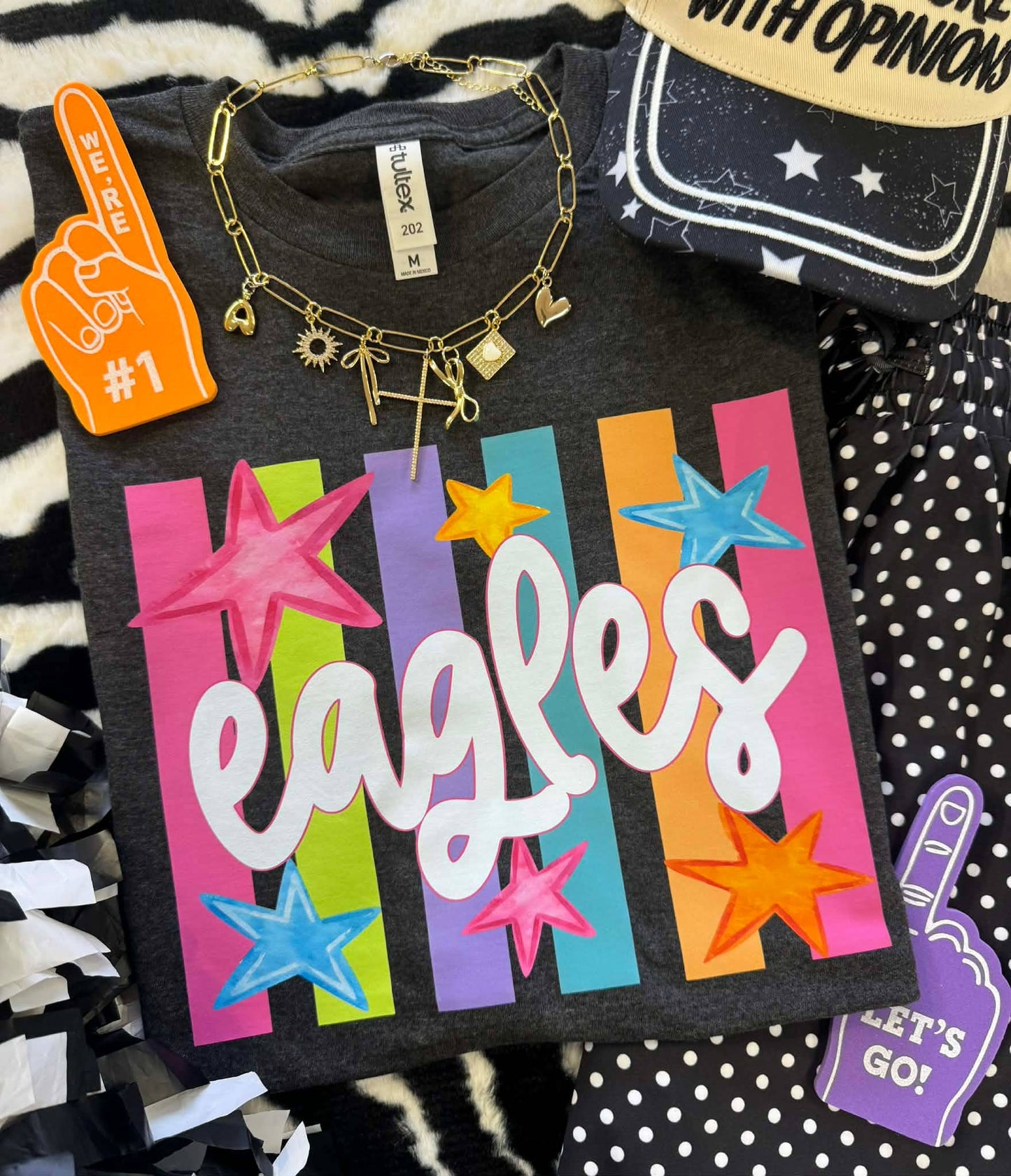 Eagles Neon Neon Stars Graphic Tee
