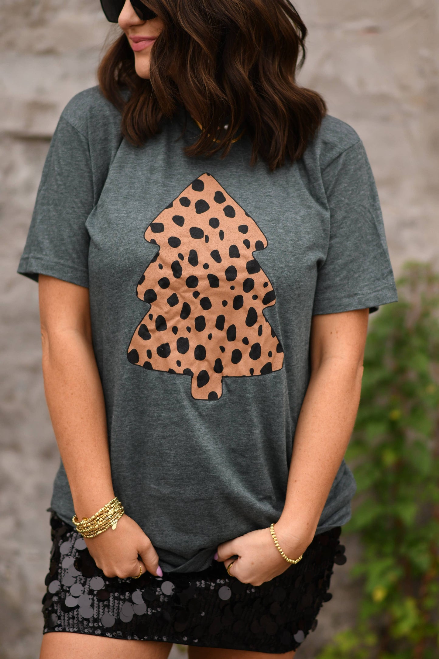 Cheetah Christmas Tree Tee