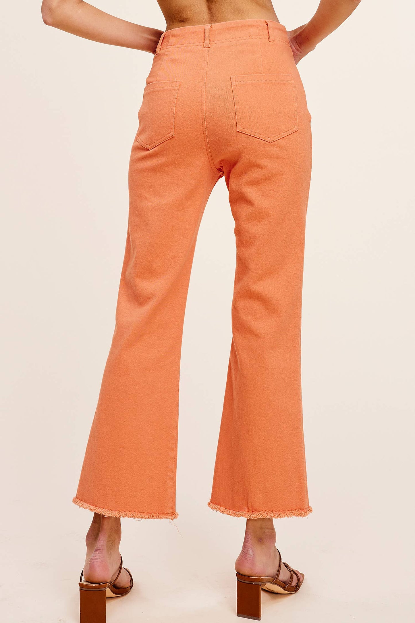 Stretchy High Waisted Flare Pants