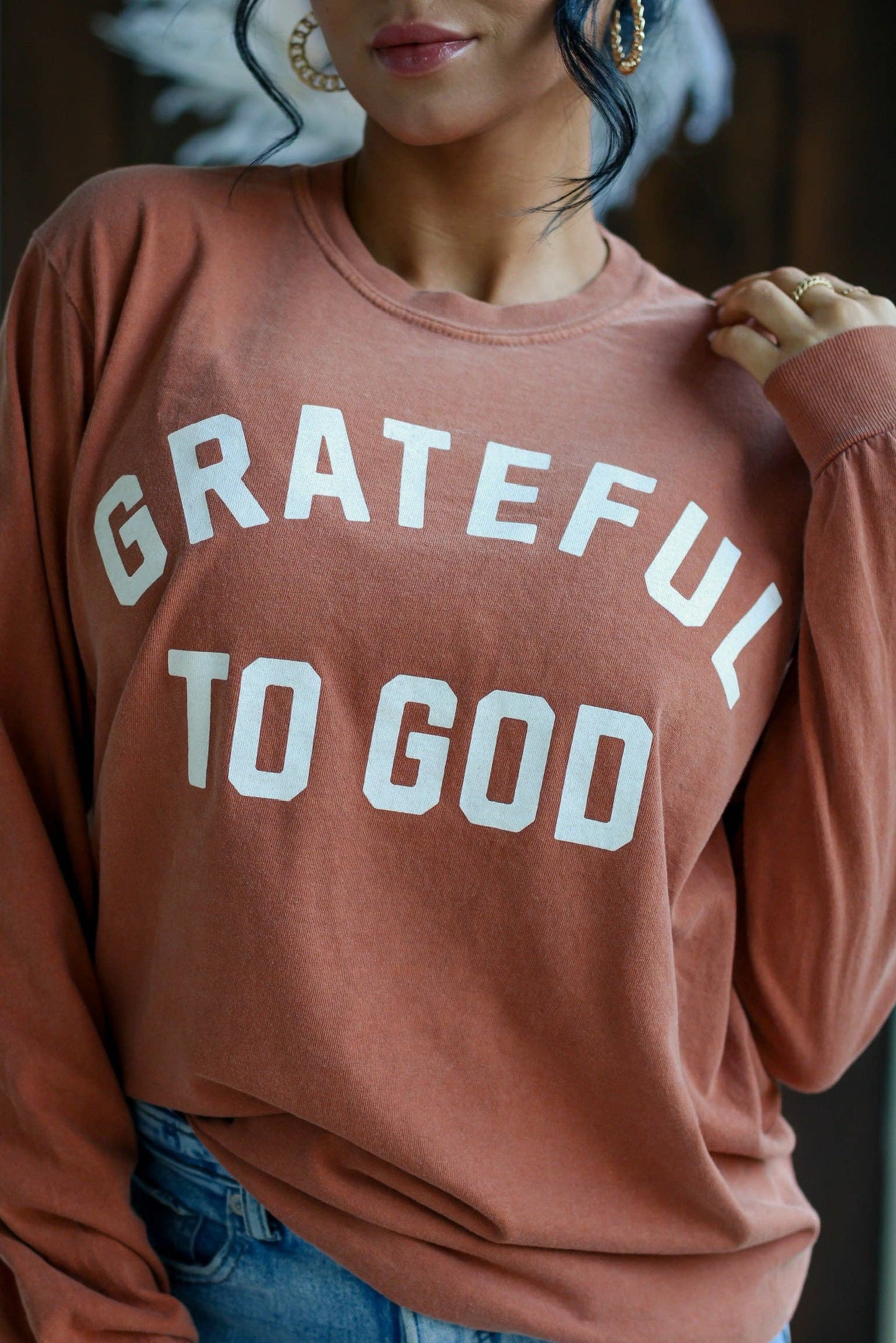 Grateful To God Long Sleeve Tee