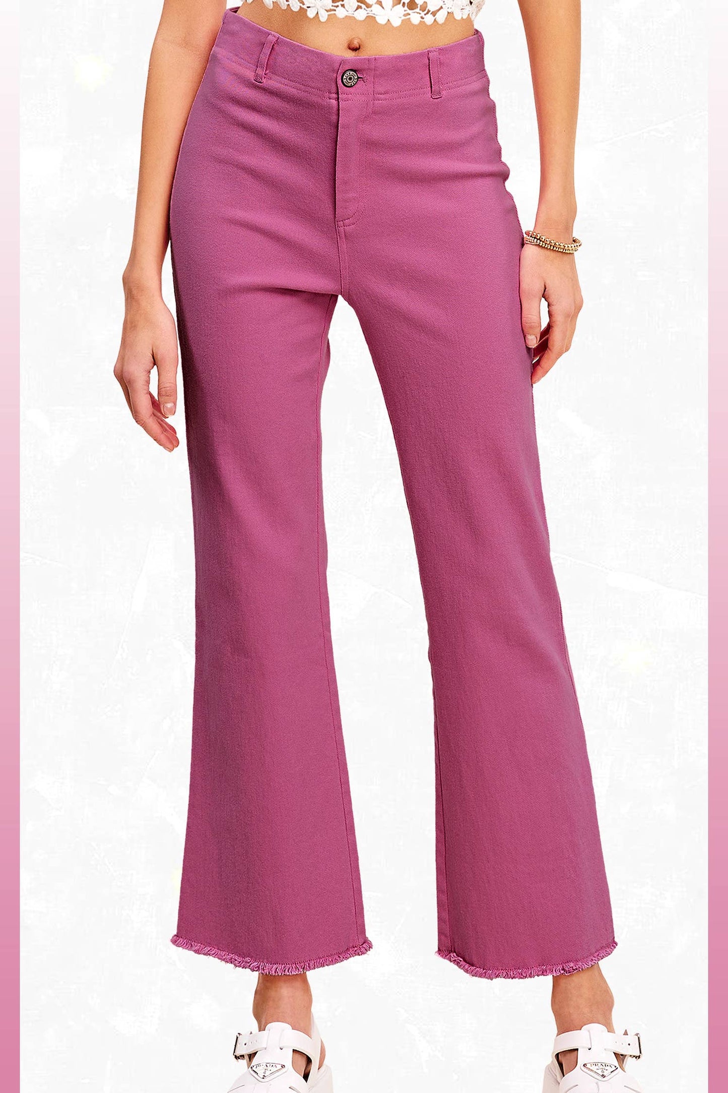 Stretchy High Waisted Flare Pants