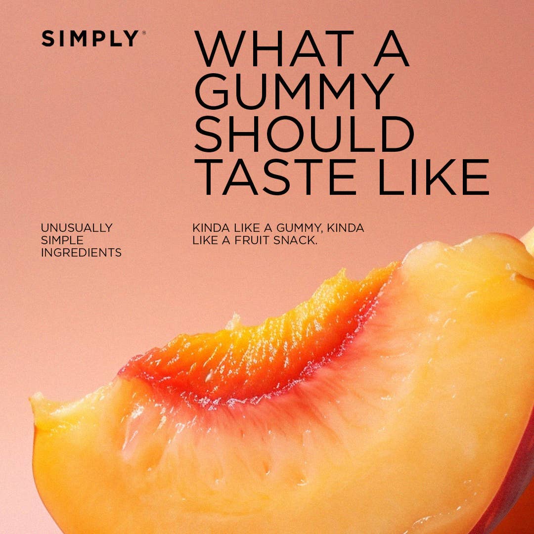 Simply Delightful Really Real Gummies - Peach Raspberry