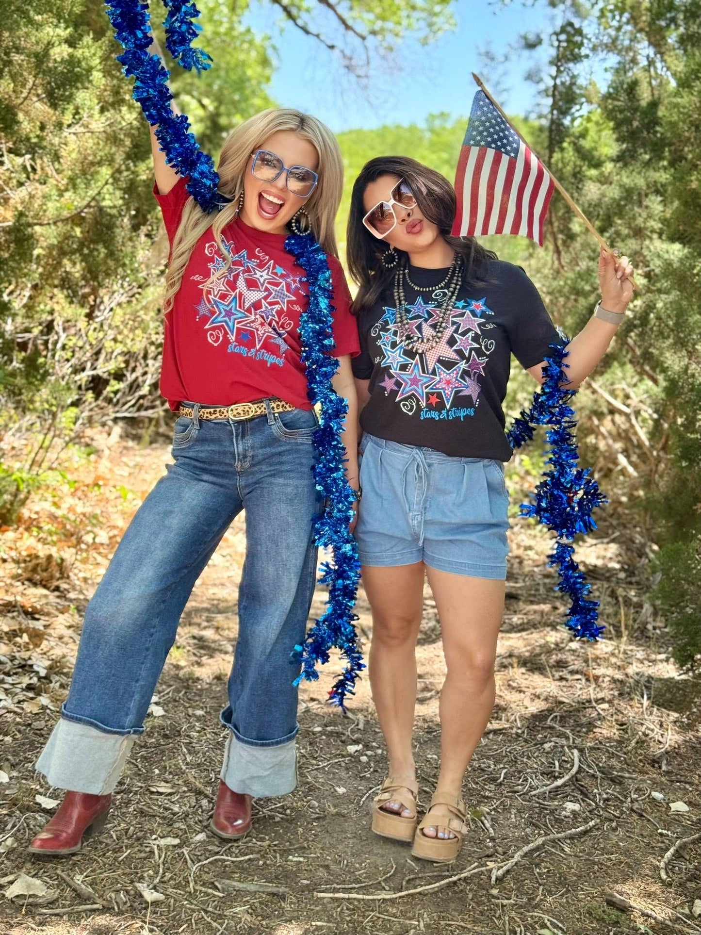 Stars & Stripes Patriotic Graphic Tee