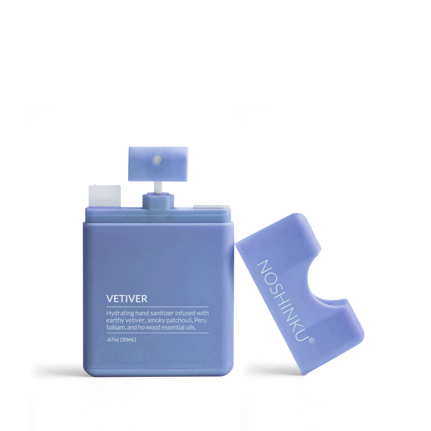 Noshinku Vetiver Patchouli Pocket Hand Sanitizer – Refillable Moisturizing Sanitizer