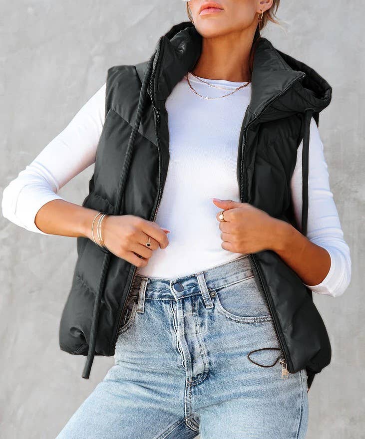 Hooded Puffer Vest