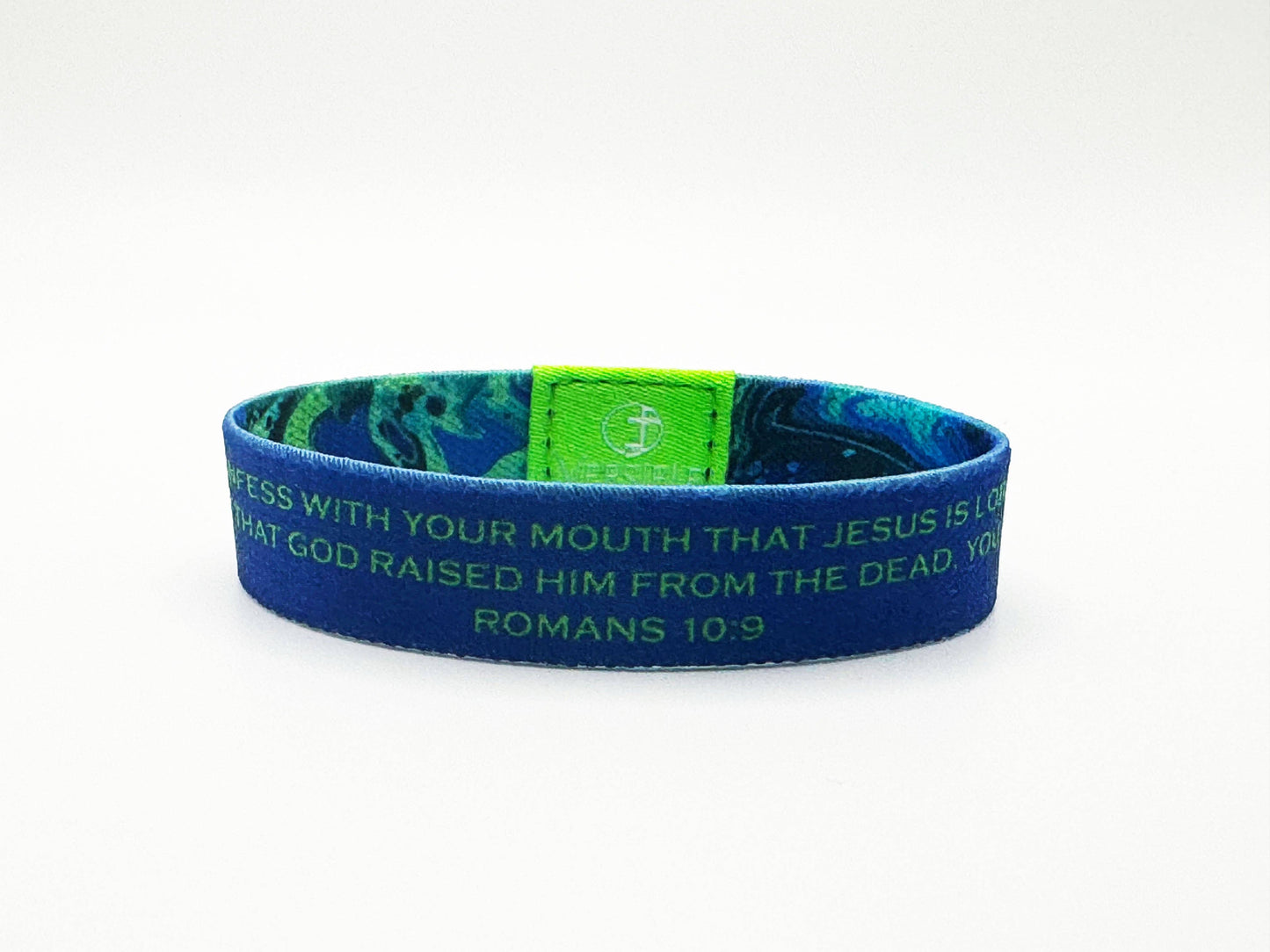 Cosmic Tide / Romans 10:9 Wristband