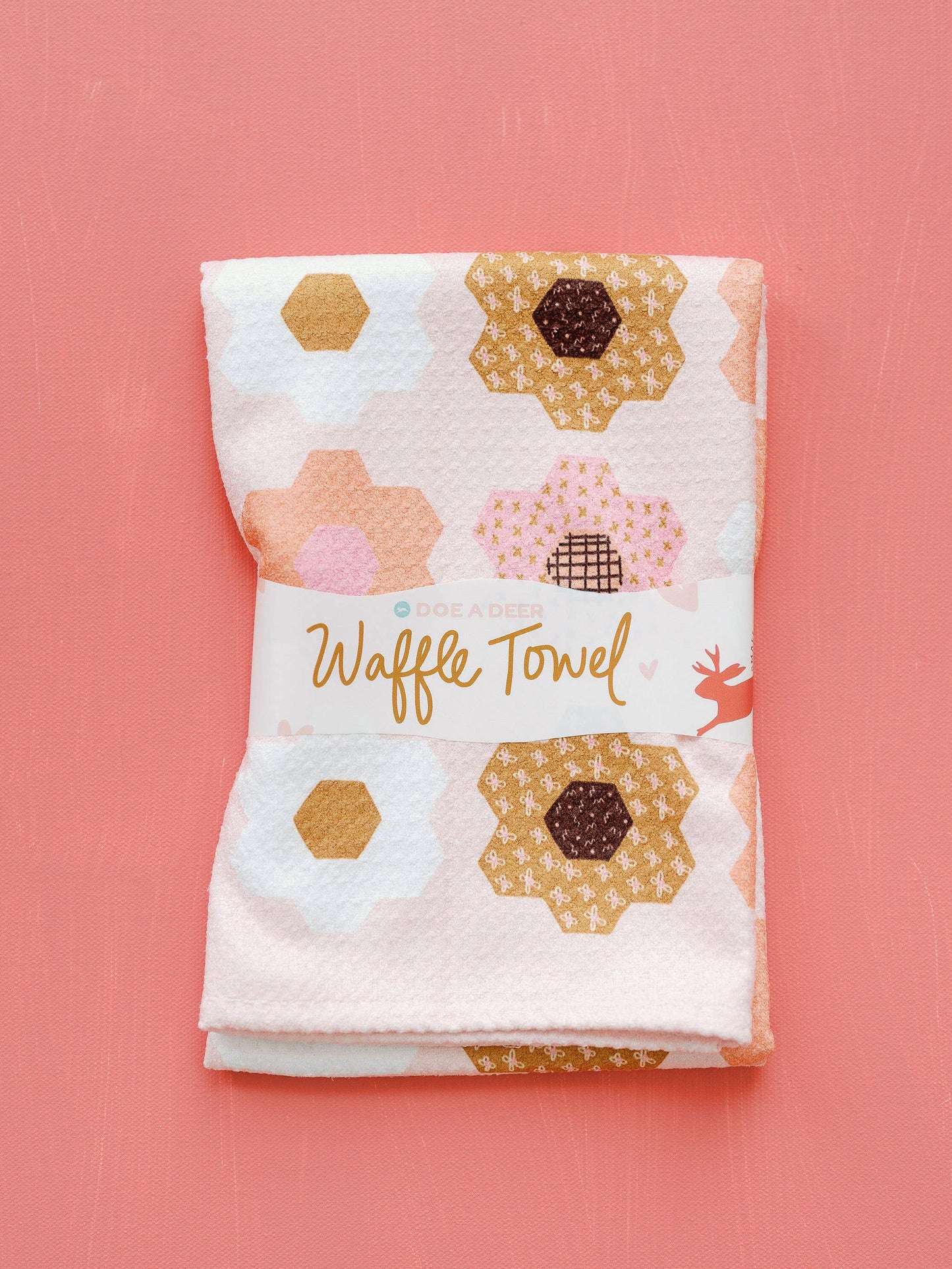 Flower Garden Kitchen Waffle Towel