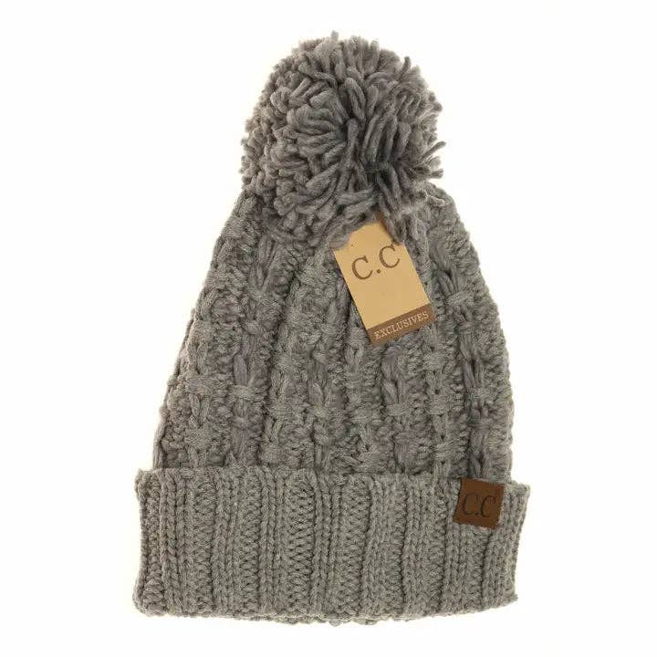 C.C Slipstitch Pom Beanie