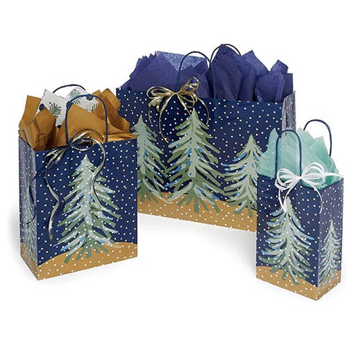 Midnight Flurry Paper Christmas Gift Bags