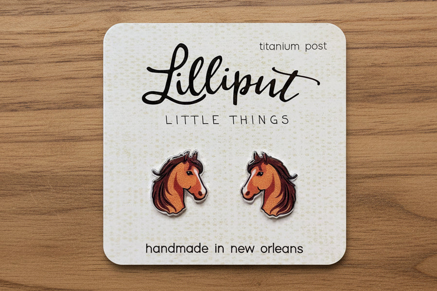 Lilliput Horse Earrings