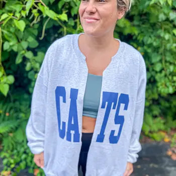 Kentucky Cats Sweatshirt Cardigan