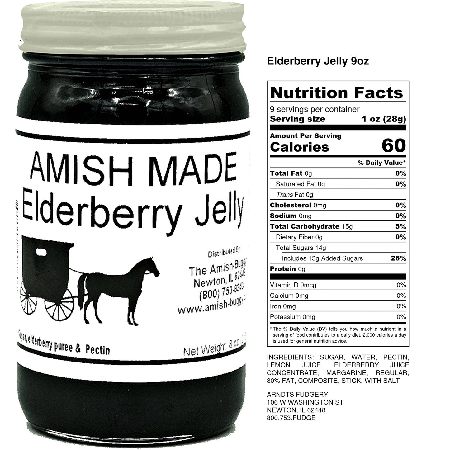 Amish made Jam and Jellies - 8 oz.