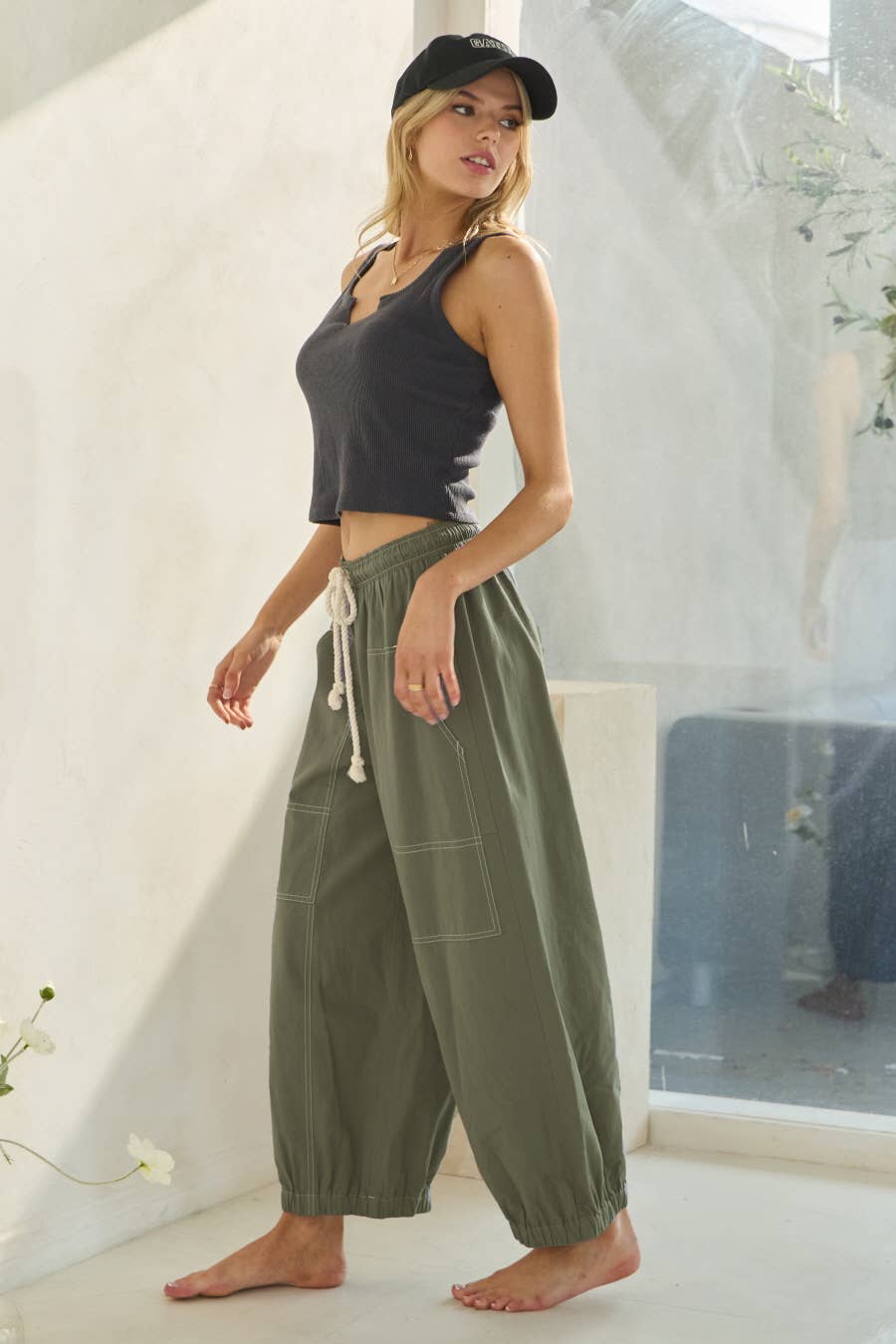Oddi Balloon Cotton Pants