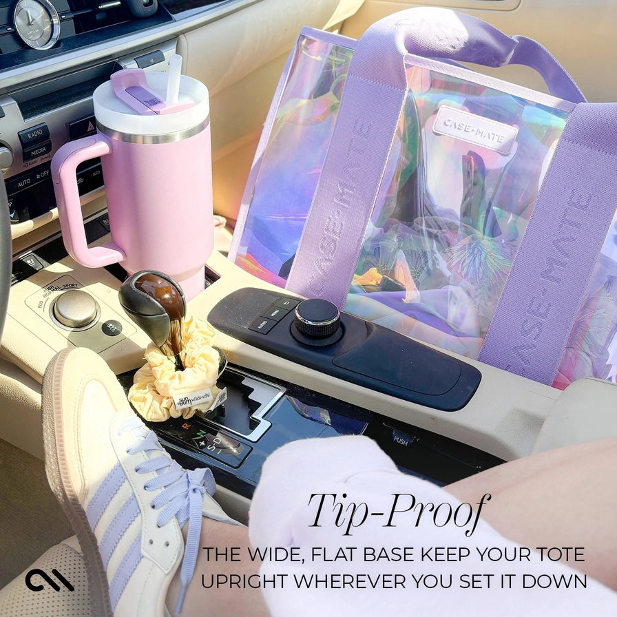 Case-Mate Holographic Jelly Tote Bag – Waterproof Beach Tote