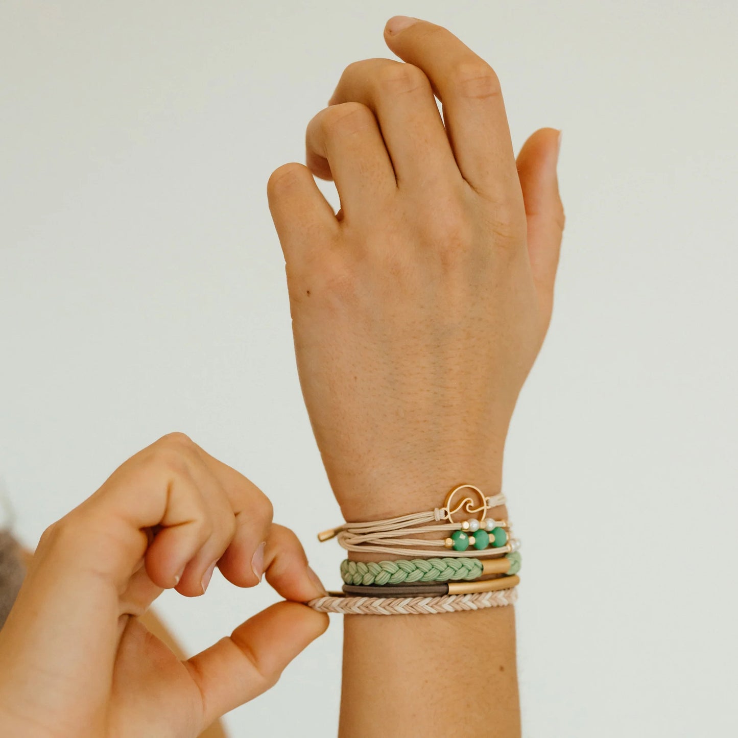 K'Lani Reflect hair tie + bracelet set