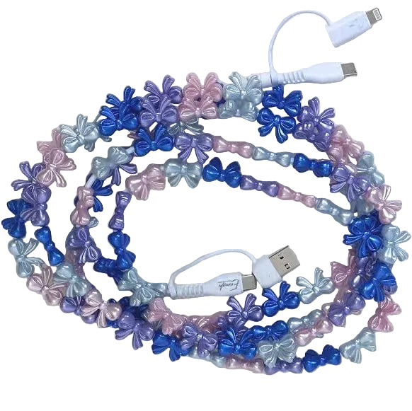Erimish 6 ft Beaded Phone Chargers Multi Use