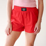 Lulu Mac Red Boxer Shorts
