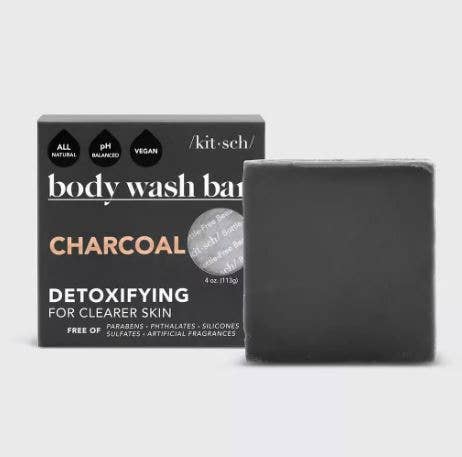 Kitsch Charcoal Detoxifying Body Wash Bar