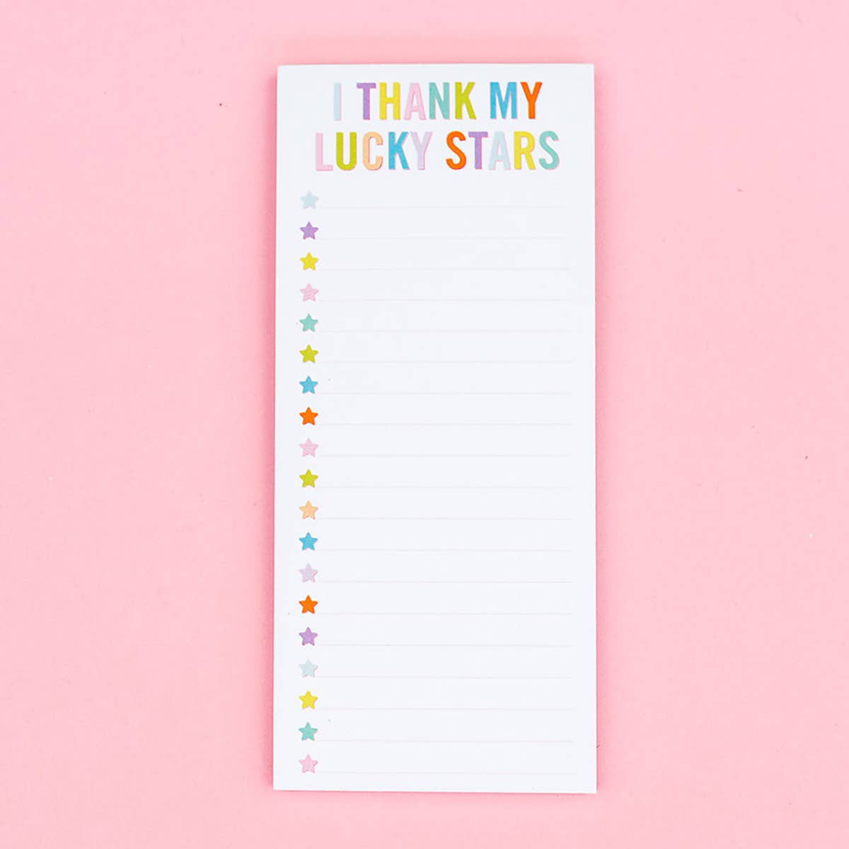 List Pad - "I Thank My Lucky Stars"