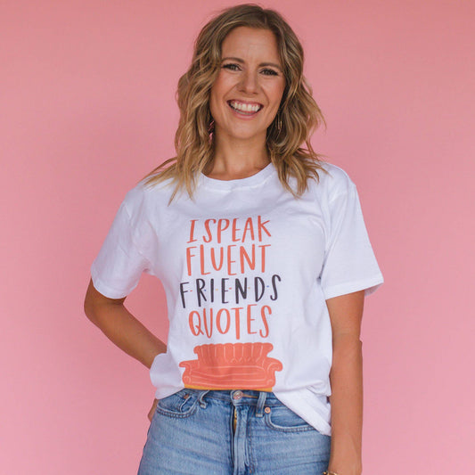 Fluent Friends Quotes - Pippi Tee - White