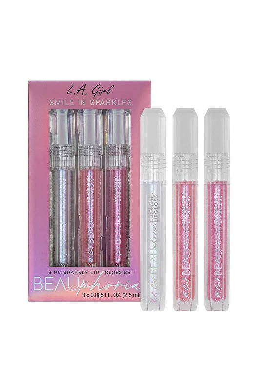 3pc Sparkly Lip Gloss Set - 3 sets