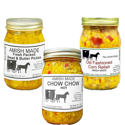 Amish Pickled Vegetables & Eggs 16 oz. Jar