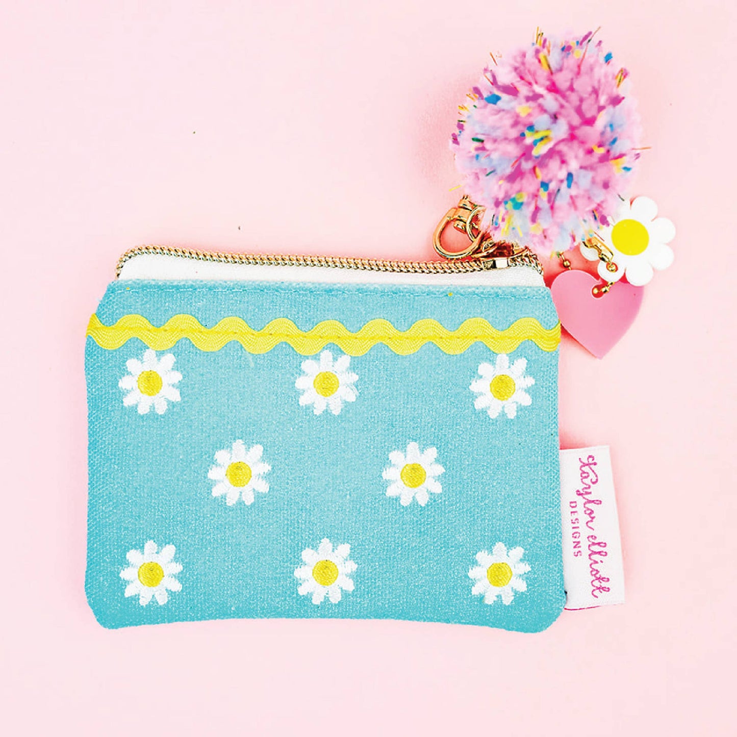 Card Holder Keychain Pouch - Daisy Darling - Mini